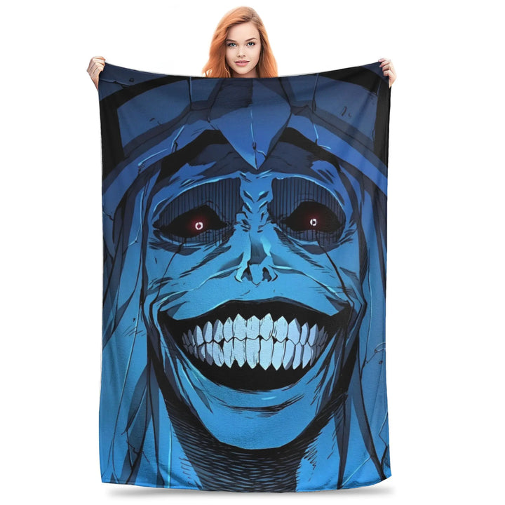 Solo S-ung Jin-woo Leveling Flannel Blankets Anime Funny Throw Blankets for Home 125*100cm Bedspread