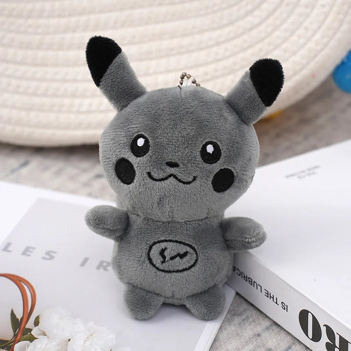 Pokemon Pikachu Plush Keychain Cartoon Cute Doll Key Fashion Couple Bag Charm Key Chain Car Pendant Pikachu Plushie Toy Kid Gift