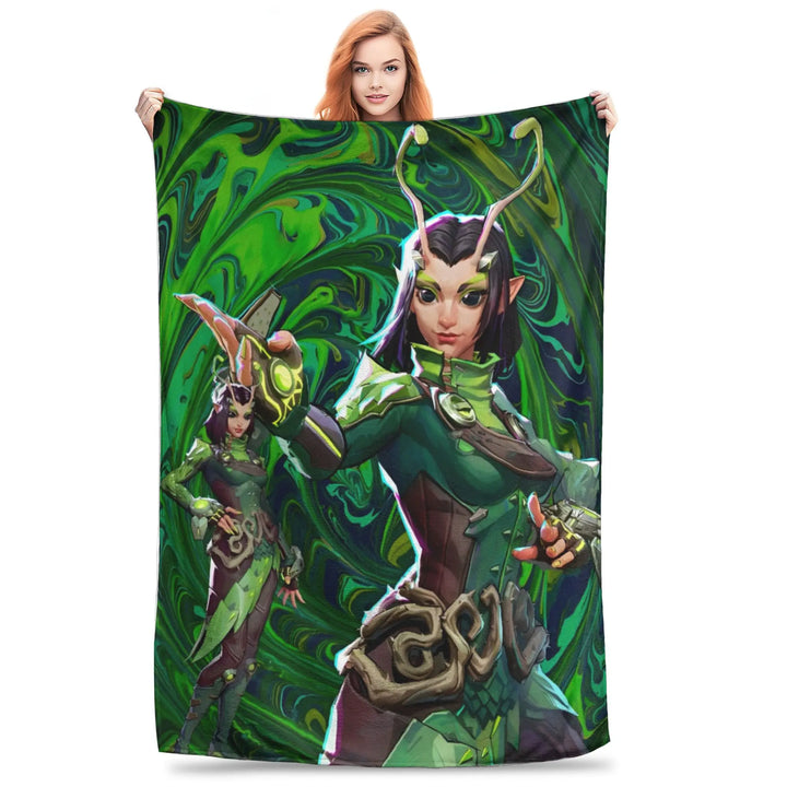 Luna Snow for Rivals Blanket Hero Shooter Video Game Fleece Funny Warm Throw Blanket for Coverlet All Season