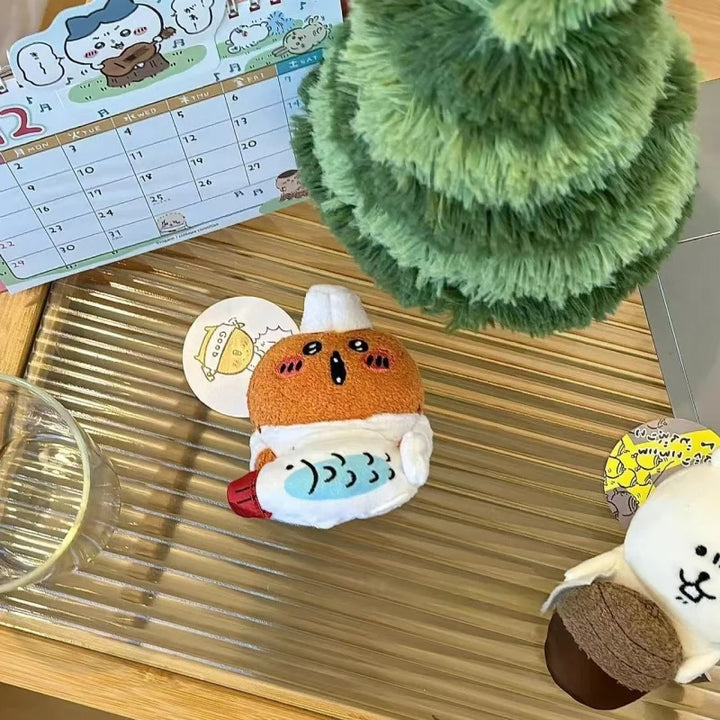 Anime Joke Bear Plush Doll Pendant Creative Naganos Polar bear Bag Pendant Kawaii Soft Stuffed Keychain Accessories Girly Heart