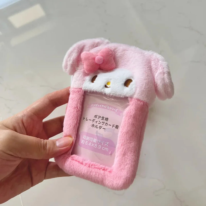Cute Cartoon Kuromi Melody Anime Peripheral Card Holder 3-Inch Photo Id Storage Cute Cartoon Portable Storage Card Holder Gift