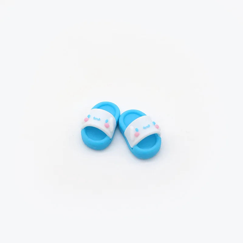 Cute Shark Slippers Doll Shoes Plastic Doll Shoes Suit for Ob11,P9,OB22, Blyth, BJD12, 1/6BJD, YOSD Doll Accessories for Girls