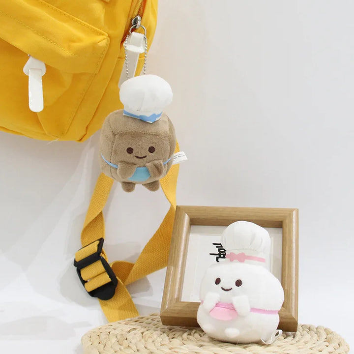 Cute Sumikkogurashi Plush Keychain Doll Soft Backpack Pendant White Sugar/Brown Sugar Children's Toys Christmas Surprise Gift