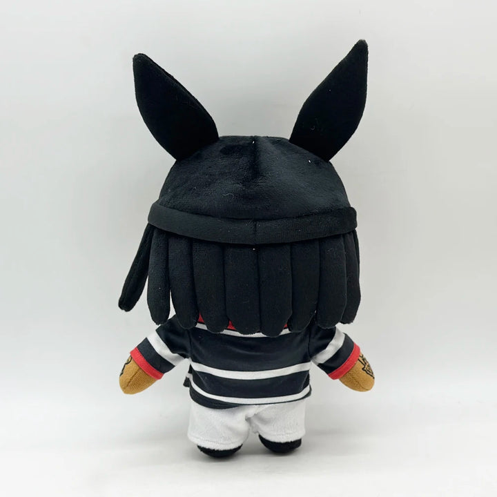30cm Playboi Carti Hello Kitty With Black Rabbit Hat Plush Doll Figure Stuffed Toys Cute Boys Girls Fans Collect Gift