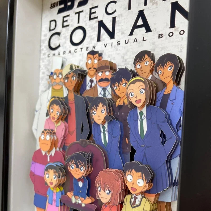 Detective Conan Family Portrait Three-dimensional Picture Album Handmade Decorations Ornaments Artwork Friends Holiday Gifts