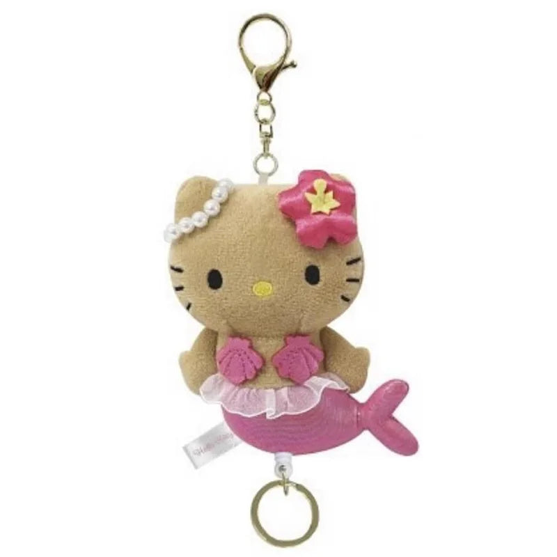 Kawaii Sanrio Long Legs Heiseic Hello Kitty nic Plush Keychain Flower Fairy Mermaid Cartoon Doll Toy Backpack Pendant girl gift