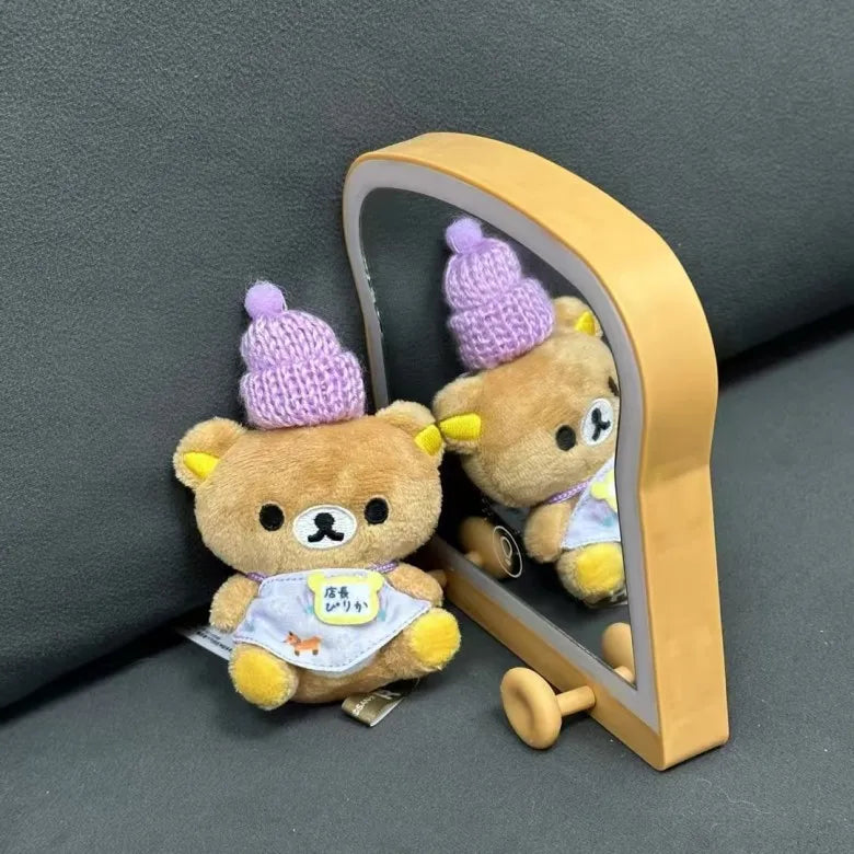 Cartoon Rilakkuma 20th Anniversary Plush Doll easy bear Temari bag Pendant Kawaii  Mini kuma car plush KeyChain Decoration Gift