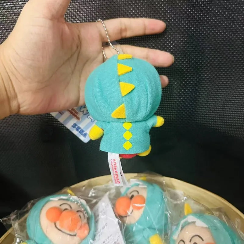 Cartoon ‌Anpanman‌ Plush Doll Keychain Backpack Pendant Decorations Cute Children Toy Accessories Boys and Girls Christmas Gifts