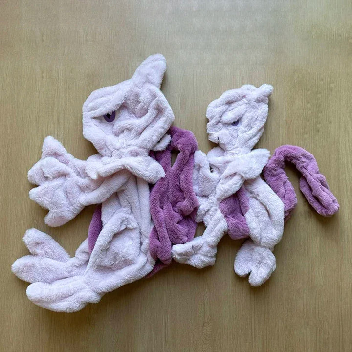 Pokemon Mewtwo Mew Plush Toys Shell Pokémon Anime Plushie Unfilled Huge 32-80cm Kawaii Semi-finished Leather Holster Gifts Kids