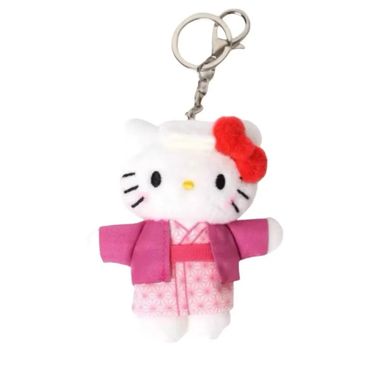 Kawaii Sanrio hot spring holiday series Hello Kitty Plush Toy Pendant bathrobe Kitty Cat Plushine Doll backpack charm girl gift