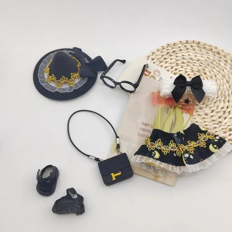 For 17CM Labubu Doll Clothing Unique Design Magician Set 1/2 Generation Labubu Trendy Matching Clothing Exquisite Accessories
