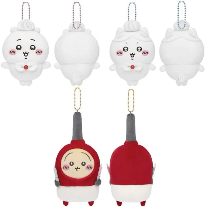 Cartoon Chiikawas Kawaii Birthday Series Lighter Usagi Cream Hachiware Keychain Plush Keychain knapsack bag Pendant Doll Gift