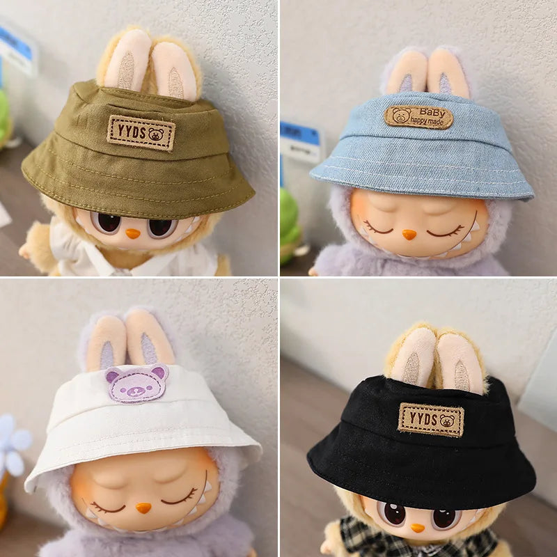 Labubu Doll Hat 15/17cm Plush Doll'S Accessories Sitting Party Labubu I II Idol Dolls Hat