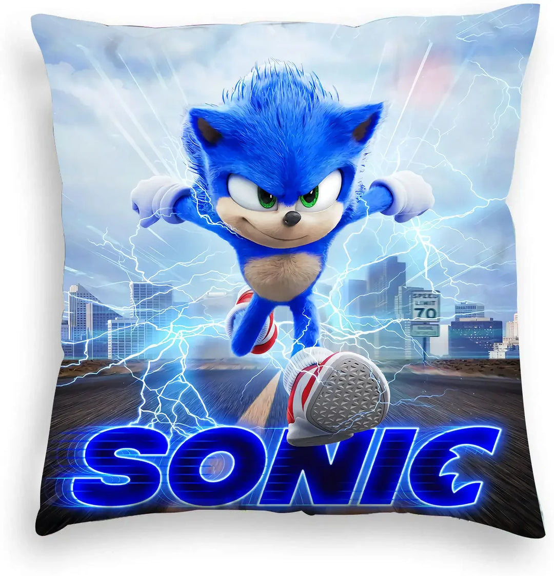 Game Blue Plush Pillowcase 45x45cm Anime Pillow Cover Living Room Cushion Cover Soft Personalized Pillowcase for Home Decoration