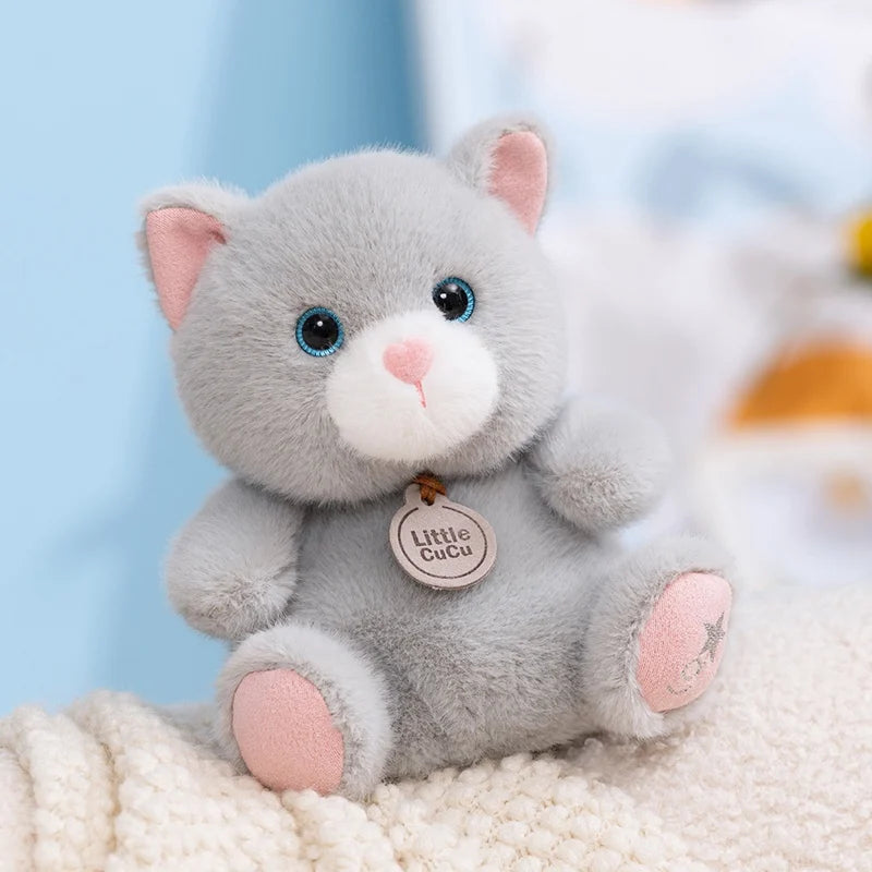 12cm Fluffy Grey Penguin Plush Toy Lifelike Koala Stuffed Animal Long Ear White Rabbit Soft Dolls Cute Panda Plushie Teddy Bear