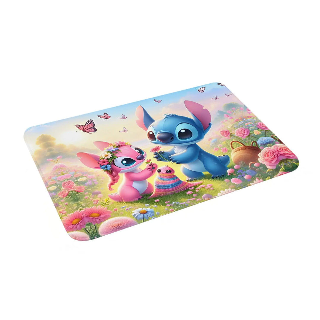 Hawaiian Stitch Bathroom Rugs Mat Quick Dry  Bath Rugs Mats Carpet Non-Slip for Kitchen Shower