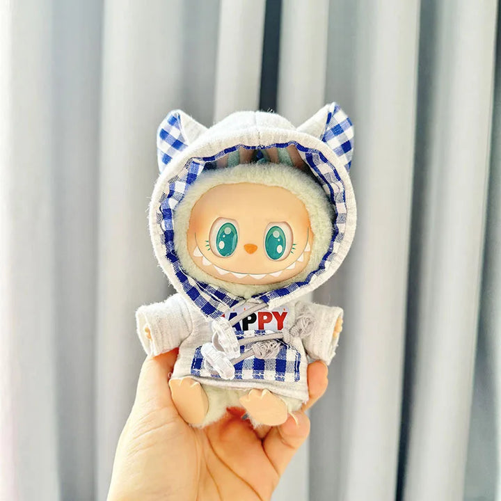 17cm Mini Plush Doll'S Clothes Labubu I II Idol Dolls Happy Outfit Sitting Party Cute Clothing Accessories For Korea Kpop Exo