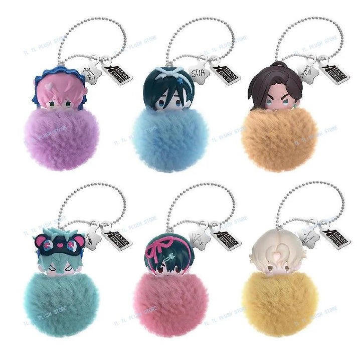 Alien Stage Mini Plush Pendant Luka Till Sua Ivan Mizi Hyuna Maumet Cosplay Keychain Hangings Mascot Cartoon Birthday Gift