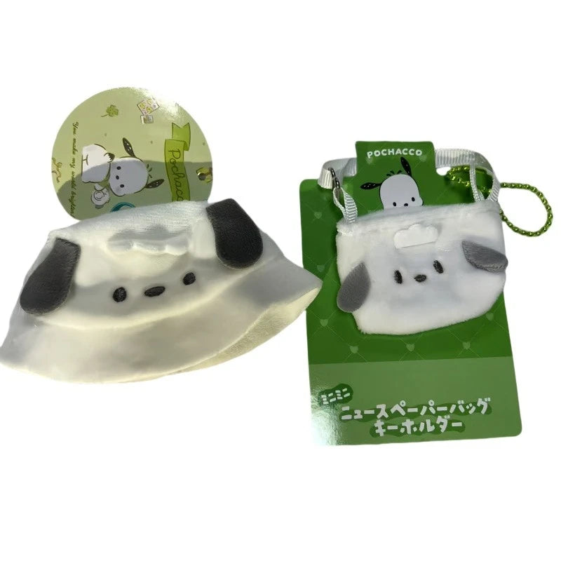 For Labubus doll Outfit Accessories Sanrios Hello Kitty Kuromi Cinnamoroll Melody Doll Hat mini bag Cute Doll Backpack Bag Set