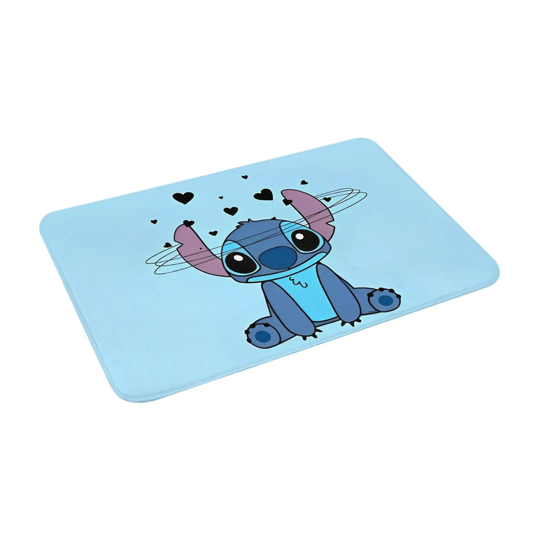 Lilo & Stitch Memory Foam Bath Mat Rug Non-Slip Quick Dry Cute Cartoon Bathroom Floor Rugs Carpet For Kitchen Shower Bath