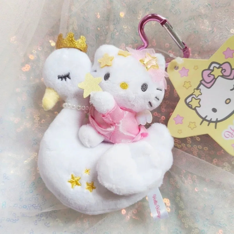 cartoon Hello Kittys Plush Doll Pendant Heisei long legs NIC Swan unicorn sanrios Plush Toy Anime Stuffed Animals Keychain gift