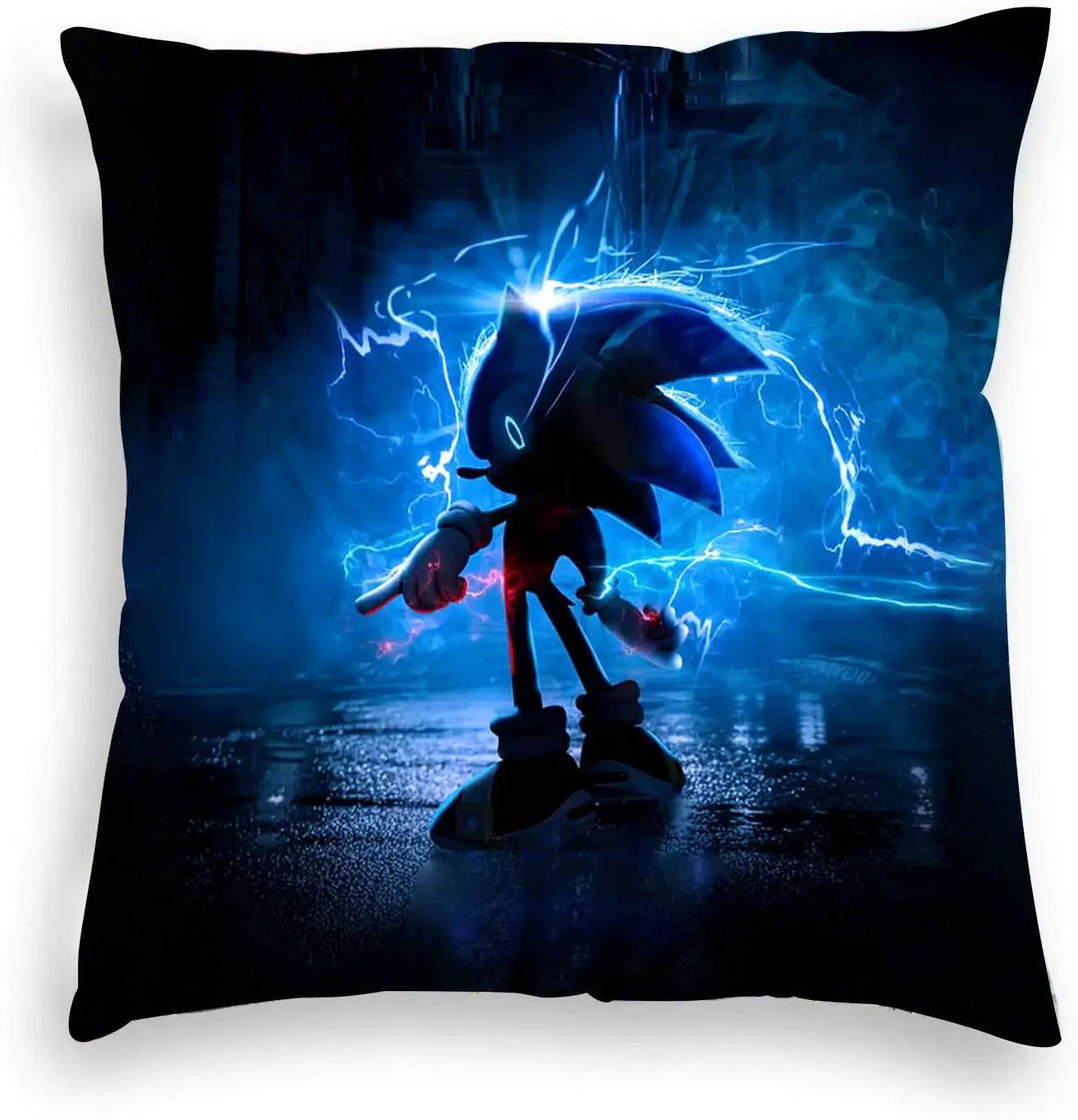 Game Blue Plush Pillowcase 45x45cm Anime Pillow Cover Living Room Cushion Cover Soft Personalized Pillowcase for Home Decoration