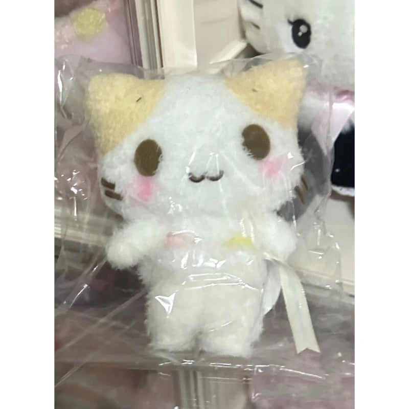 Masyumaro Fluffy Fuwa Nyanko Cat Plush Doll Keychain Charm Keychain Anime Kawaii Women Bag Keychains Mascot Keyring Keyholder
