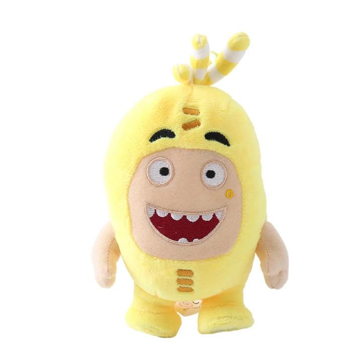 8pcs/Lot Oddbods Cartoon 18CM Fuse Jeff Newt Odd ZEE Bods Stuffed Plush Toy Doll For Kids Gifts PP Cotton Home Decoration