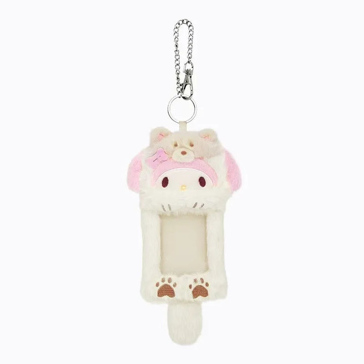 Kawaii Sanrio Kuromi My Melody Cartoon Plush Card Set Cinnamoroll Id Card Set Keychain Decoration Creative Couple Pendant Gift