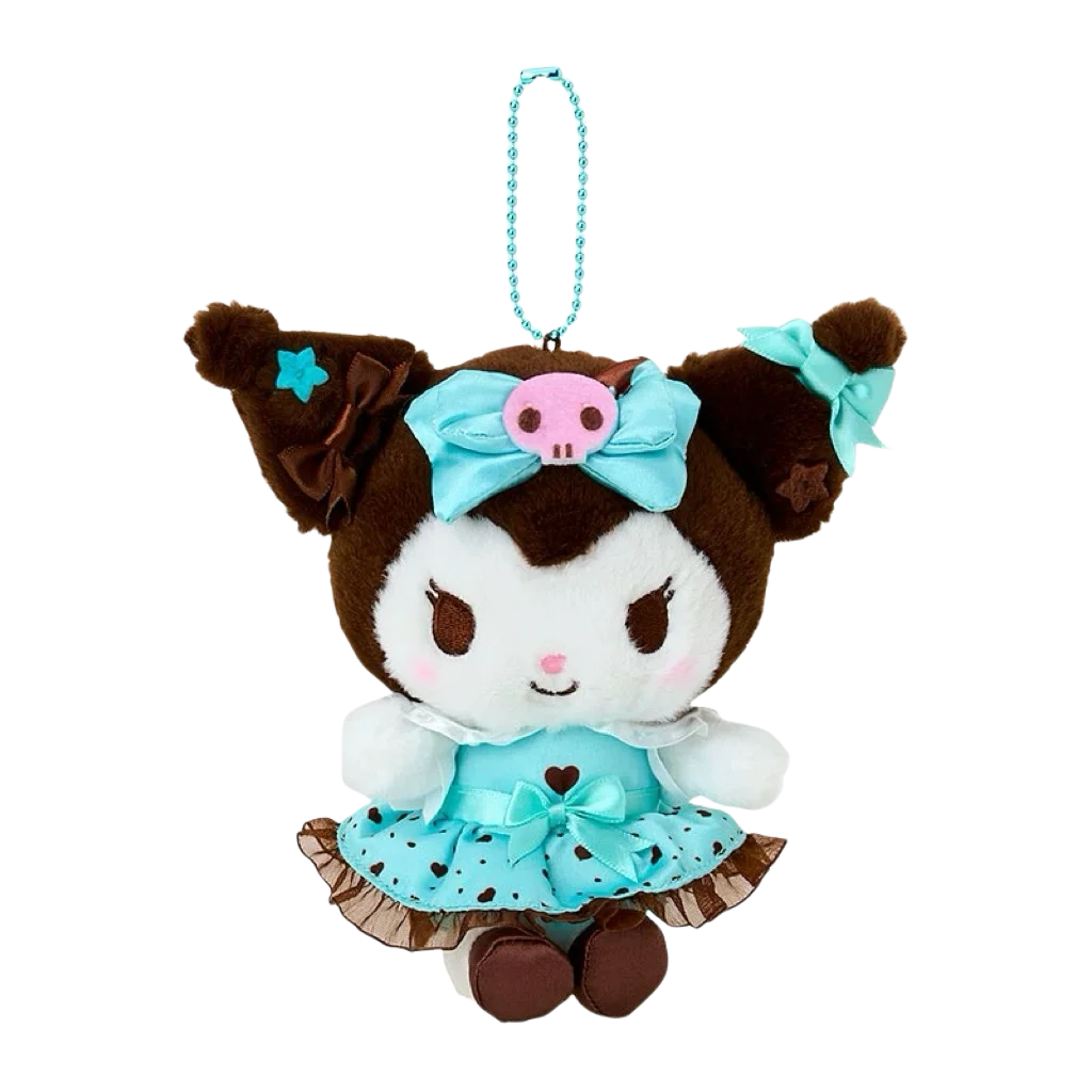 Sanrio My Melody Hello Kitty Plush Toys mint chocolate series kuromi Keychain Bag Pendant Soft Stuffed Doll Accessories Gift