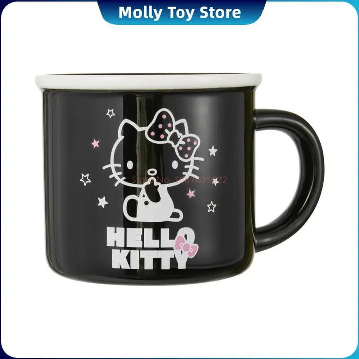 Anime Hellokitty Peripherals Ceramic Mug Cartoon Cute High-Capacity Milk Water Cup Festive Gifts Party Decorations Gift