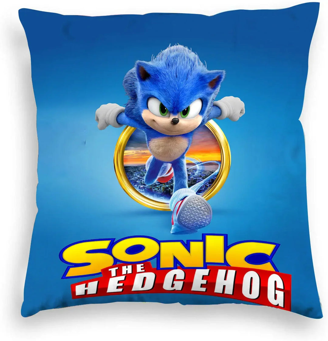 Game Blue Plush Pillowcase 45x45cm Anime Pillow Cover Living Room Cushion Cover Soft Personalized Pillowcase for Home Decoration