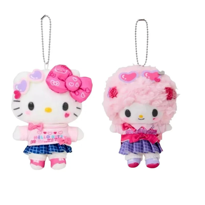 Sanrio my sweet piano hello kitty plush Heisei Hot Girl Shining College Uniform  Keychain sanime Bag Pendant Girly Hearts Gift