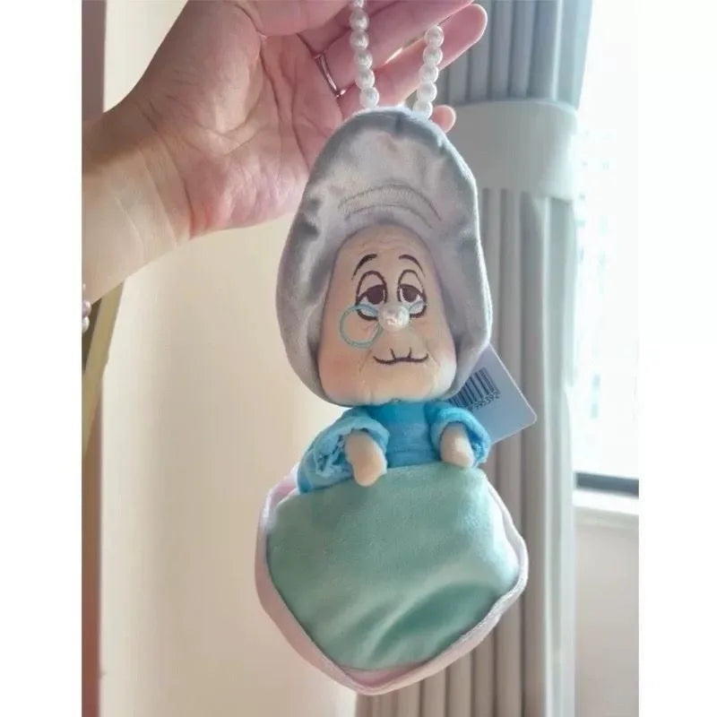 Cartoon Oyster Grandma Baby Oyster Series Plush Doll Bag Pendant Pearl Chain Alice Keychain Cute Cartoon Doll Decoration Gifts