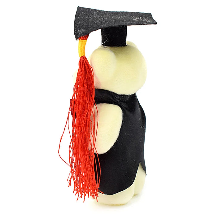 12cm Standing Graduation Ceremony Bear Doll Flower Bouquet Decoration