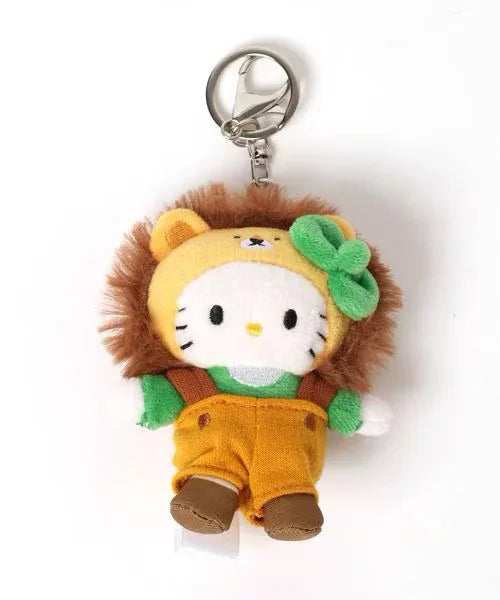 Kawaii Sanrio Hello Kitty Plush Toys Keychain Cartoon Backpack Keychain Accessories Doll Girl Birthday Creative Gift Peripherals