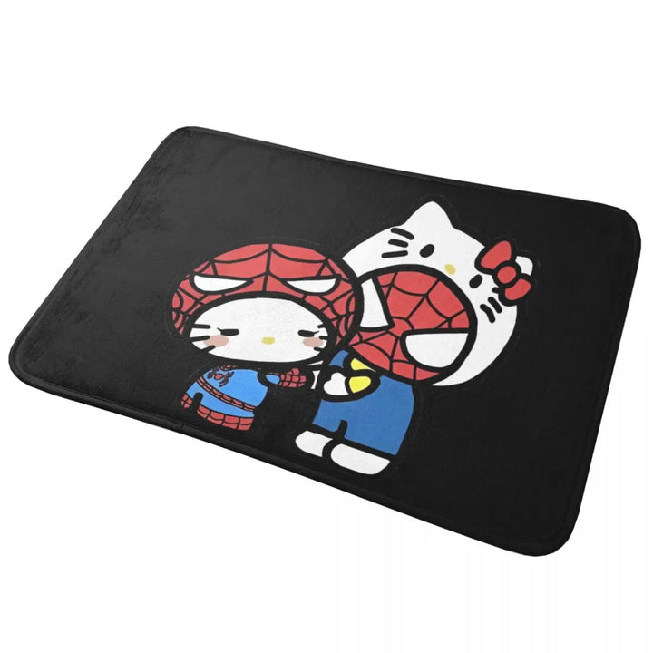Hello Kitty Spiderman Boyfriend Girlfriend Memory Foam Bath Mat Rug Bathroom Floor Rugs Carpet For Bath Entrance Door Doormat