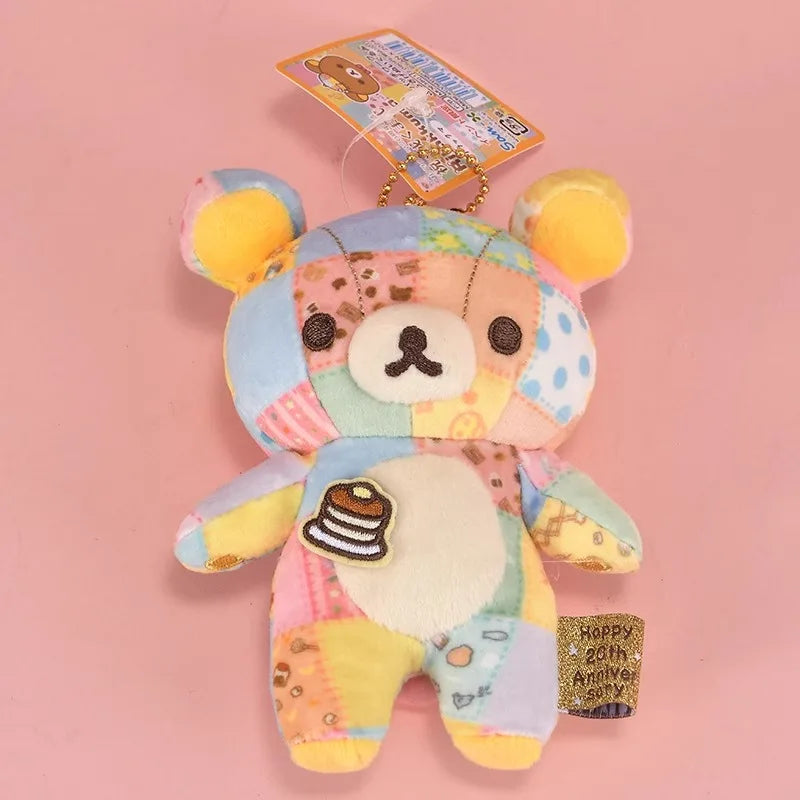 Cute Cartoon Rilakkuma‌Plush Pendant Soft Key Chain Kawaii Backpack Pendant Ornament Children’s Toys Friends Christmas Gift