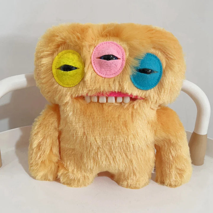 22cm Big Teeth Funny Ugly Monster Plush Doll  Cute Tooth Monster Doll Trendy Play Doll Collect Gift