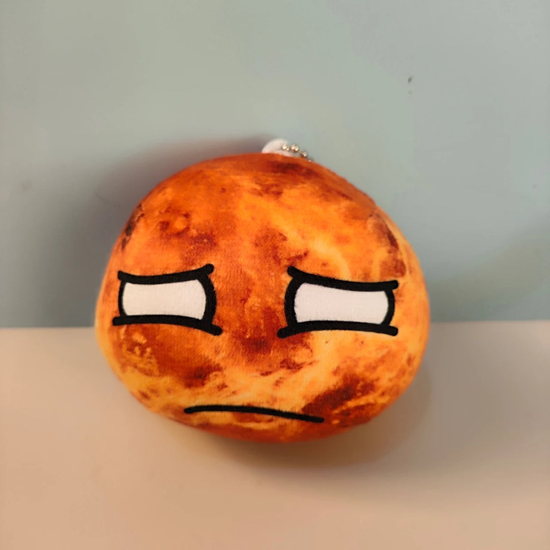 10cm Polandball Plush Doll Keychain Bag Pendant Decor Short Earth Sun Moon Venus Jupiter Mercury Mercury Mars Saturn Toy Gift
