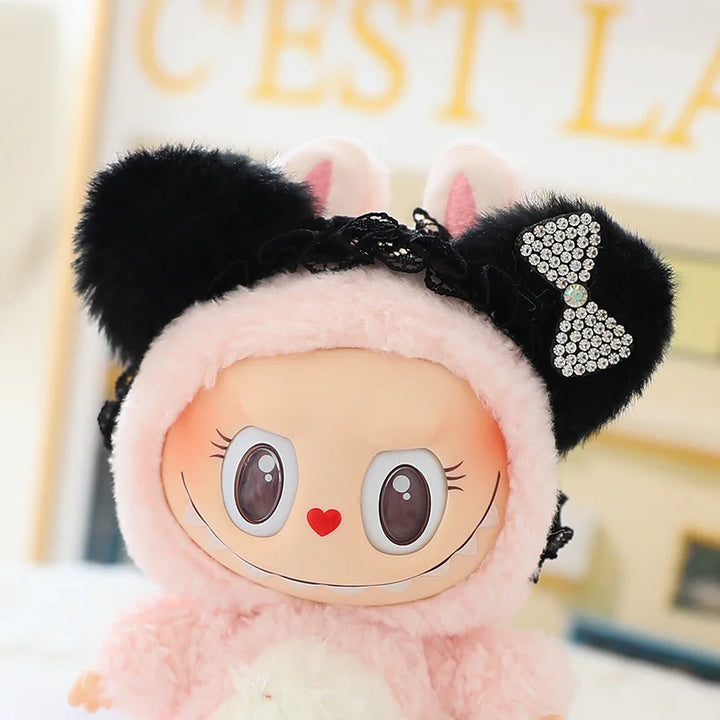 Labubu Doll Hat 15/17cm Plush Doll'S Accessories Sitting Party Labubu I II Idol Dolls Hat