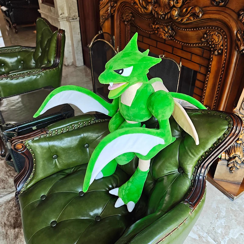 Pokemon Scyther Plush Toys Cute Anime Plushie Dolls 60cm Pokémon Cartoon Kawaii Stuffed Soft Pillow Christmas Gifts for Children
