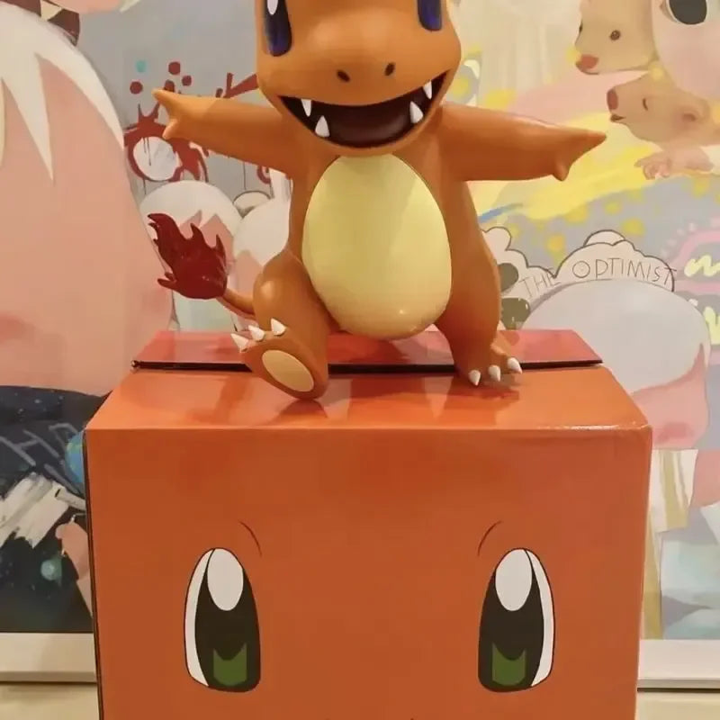 Pokemon 1:1 Large Figure Charmander Eevee Ibrahimovic Porkby Squirtle Raichu Model Doll Ornament Figurine Toy Surprise Gifts