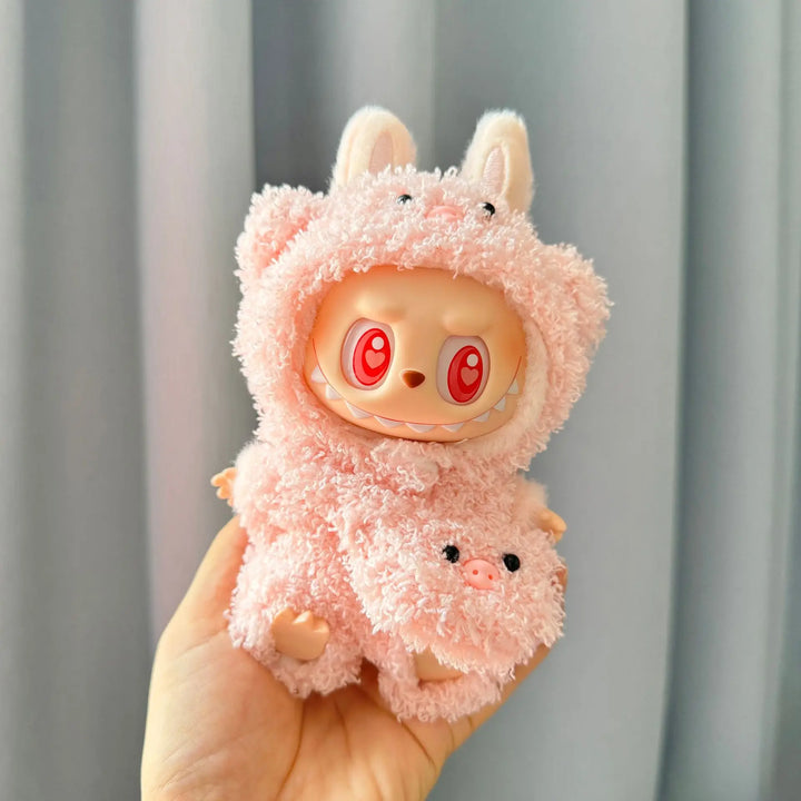 Cute Mini Plush Doll'S Clothes Outfit Accessories Korea Kpop Exo Labubu I II Idol Dolls Jumpsuit Sitting Party Clothing