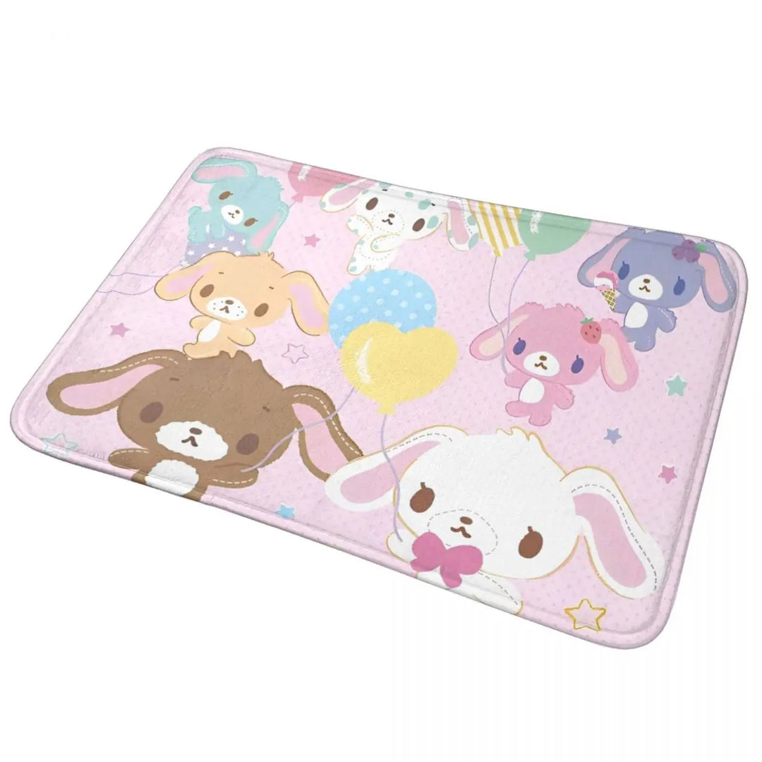 Cute Sugar Rabbit Sugarbunnies Memory Foam Bath Mat Rug Non-Slip Ultra Soft Bathroom Floor Rugs Carpet For Kitchen Shower Bath