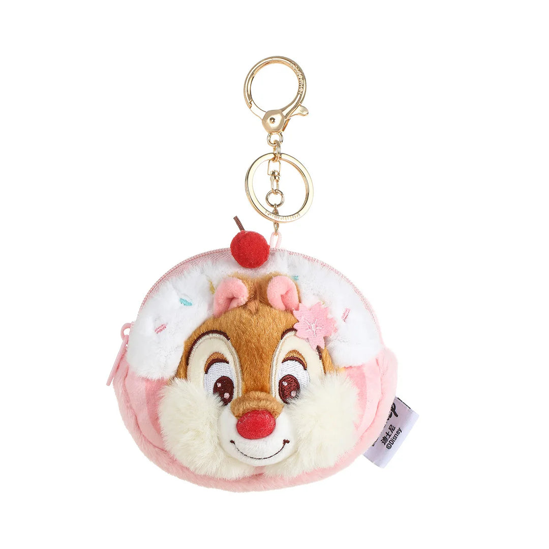 Kawaii Disney Chip 'n' Dale Cherry Blossom Plush Toys Creative Bag Keychain Cartoon Girl Coin Purse Wallet Friend Birthday Gift