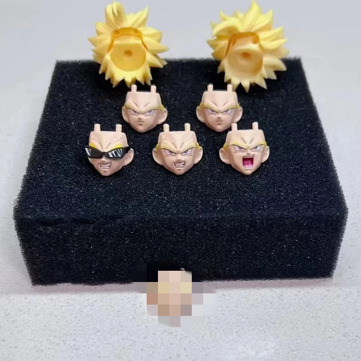In Stock Dragon Ball Heads Accessories Son Gohan Action Figurine Anime Customized Collection Model Toys Gift