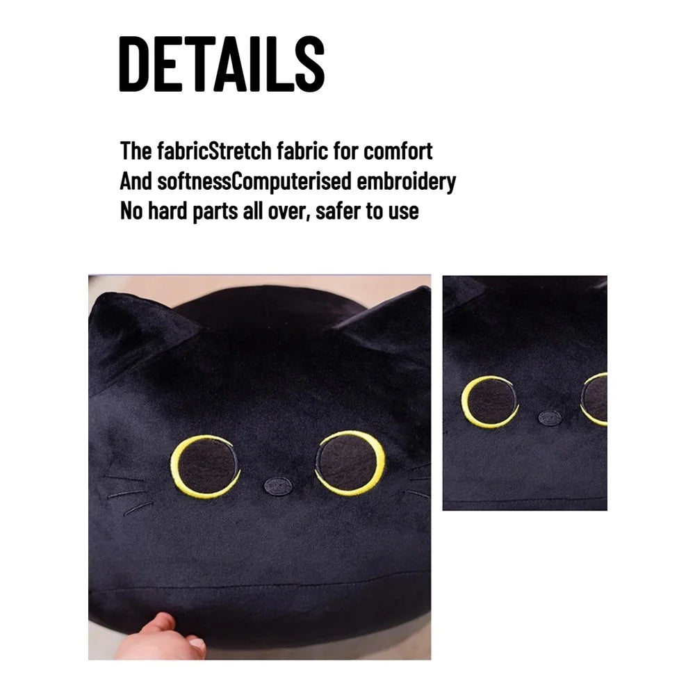 HOT Black Cat Plush Toy Cat Pendant Cuddly Doll Plush Toys Pillow Plushie Stuffed Toys Best Gifts Patung Stuffed Animal