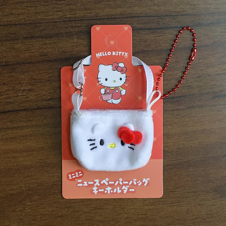 For Labubus doll Outfit Accessories Sanrios Hello Kitty Kuromi Cinnamoroll Melody Doll Hat mini bag Cute Doll Backpack Bag Set