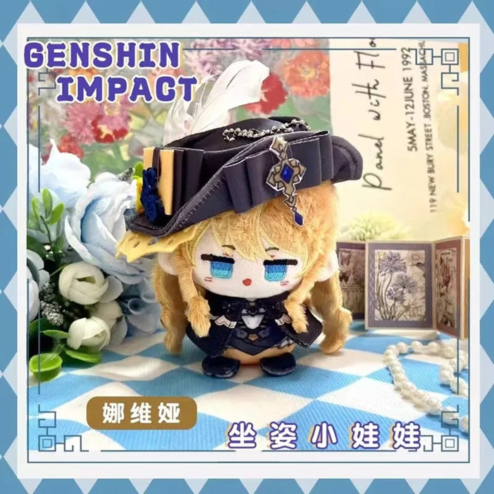 Genshin Impact Plush Doll Baizhu Kazuha Kaveh Al Haitham Dottore Pendant Keychain Anime Cosplay Cute Soft Stuffed Toy Kids Gift
